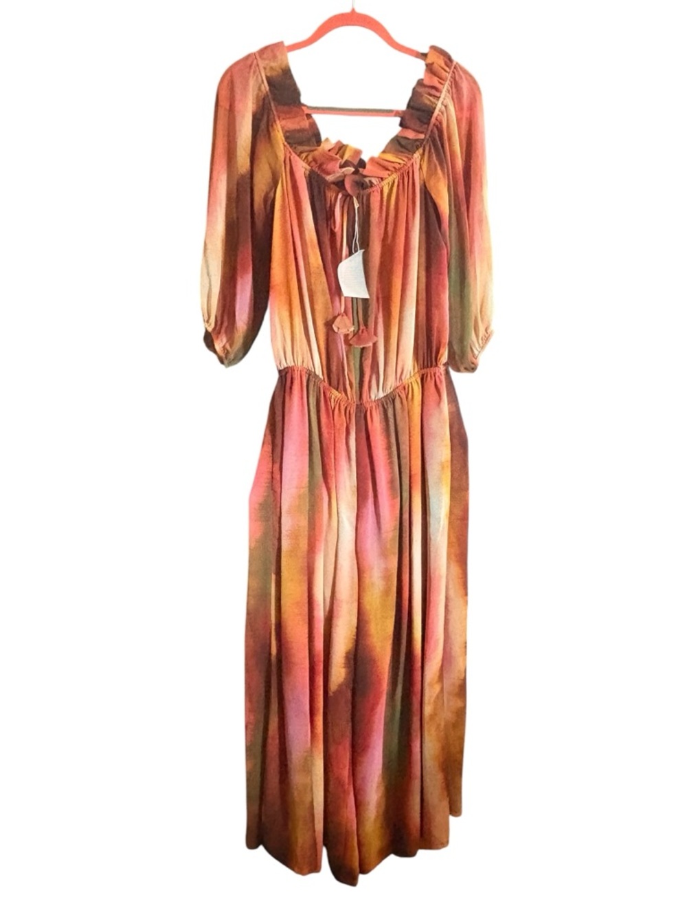 Misa Los Angeles Surya Jaipur Ombré Chiffon Jumpsuit Medium NWT